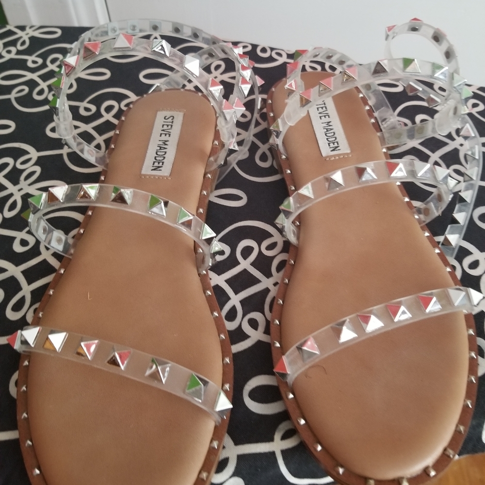 Steve Madden Travel clear sandal Size 7.5
